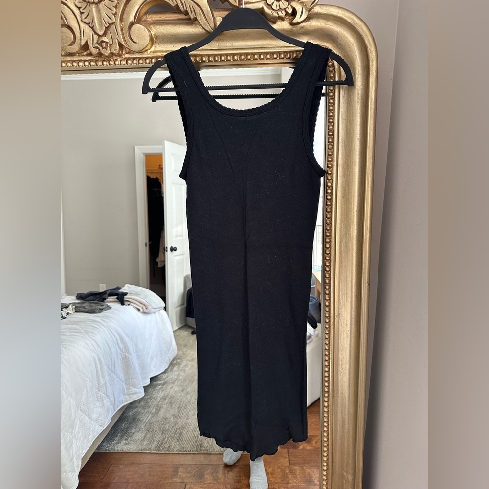 Black mini‎ dress scoop back